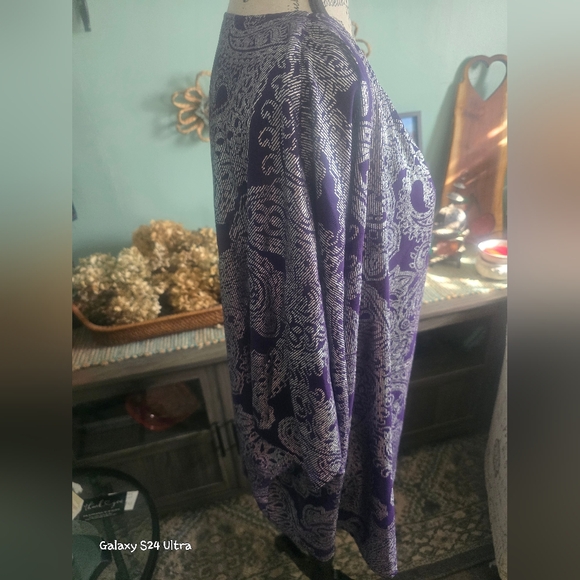 Michael Kors Blouse Purple with design detail Gently Used Sz 3XL - Picture 4 of 5